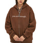 Plus Size Zipper Hoodie