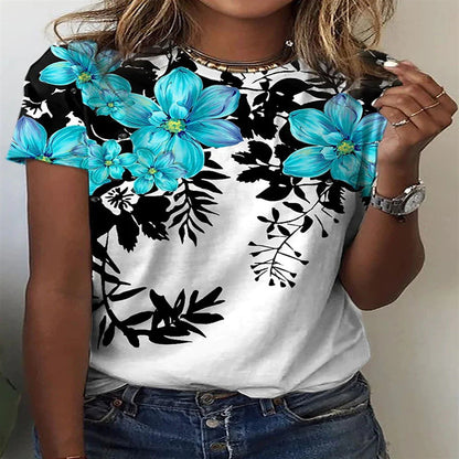 Womens 3D Printed T Shirt