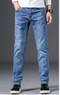 Slim Fit Elastic Jeans Men