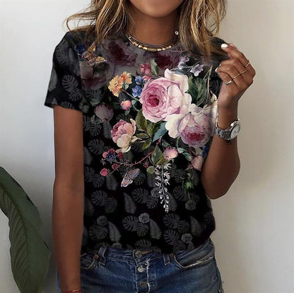Womens 3D Printed T Shirt