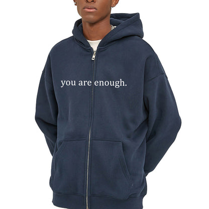 Plus Size Zipper Hoodie