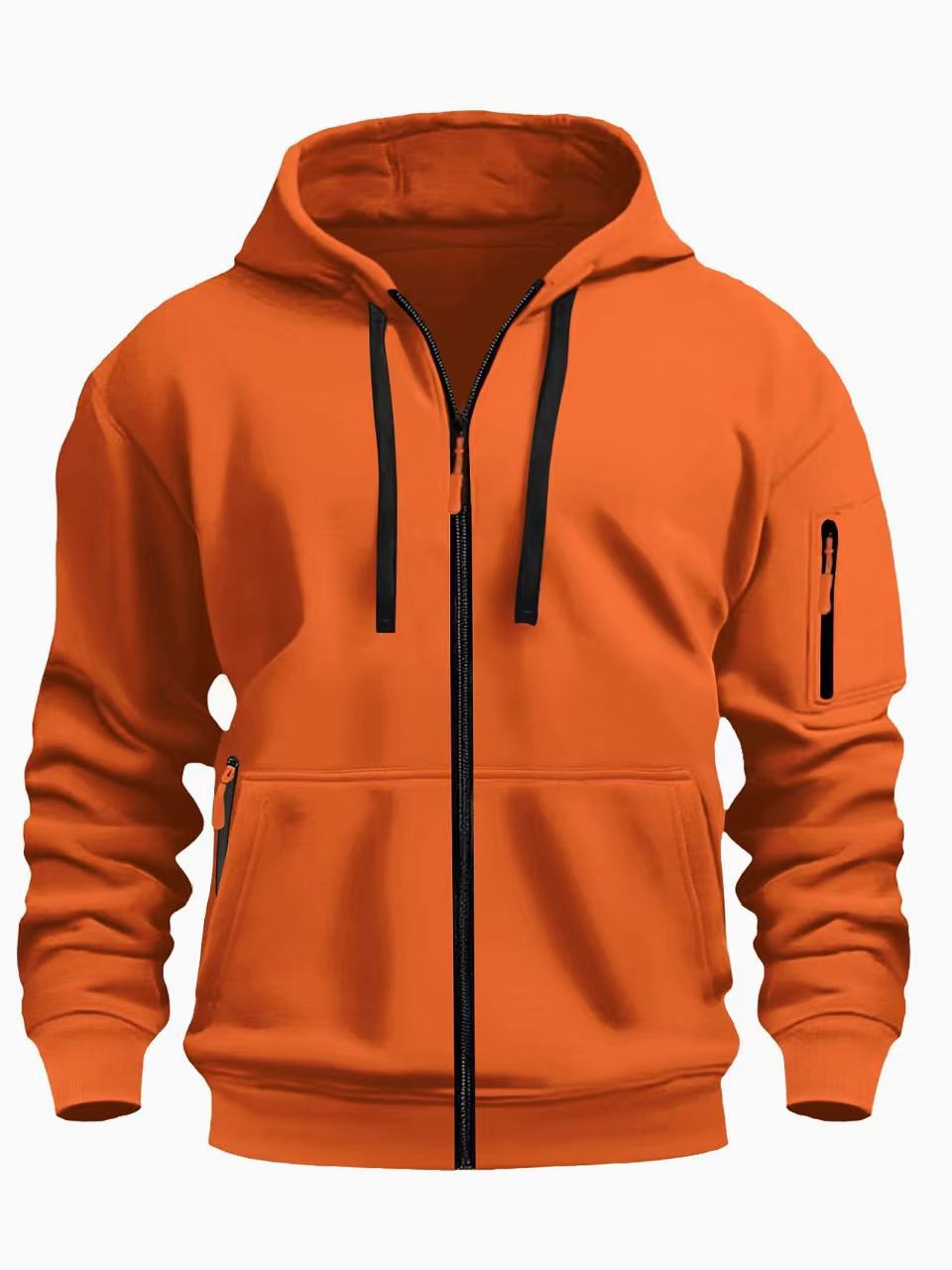 Mens Zipper Hooded Sweatshirt