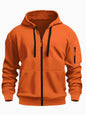 Mens Zipper Hooded Sweatshirt