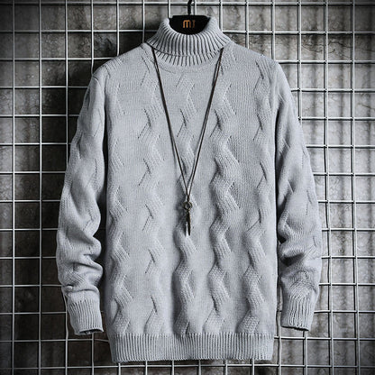 Mens High Collar Sweater