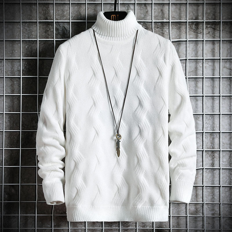 Mens High Collar Sweater