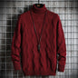 Mens High Collar Sweater