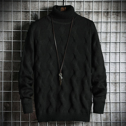 Mens High Collar Sweater