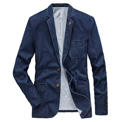 Mens Denim Jacket Suit