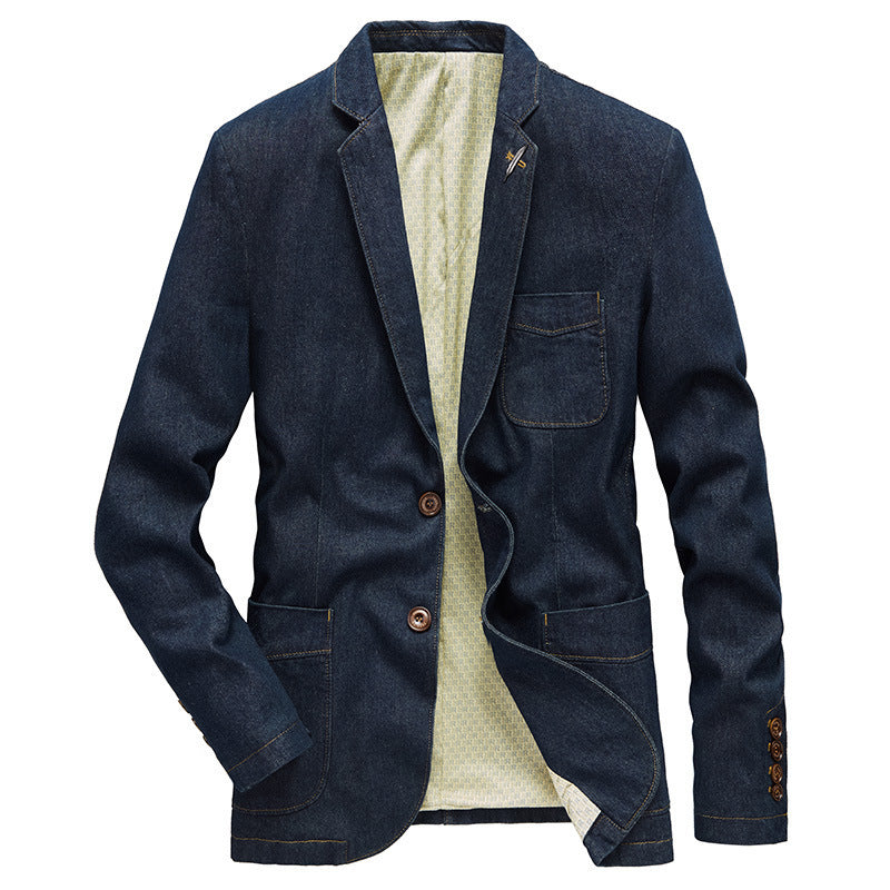 Mens Denim Jacket Suit