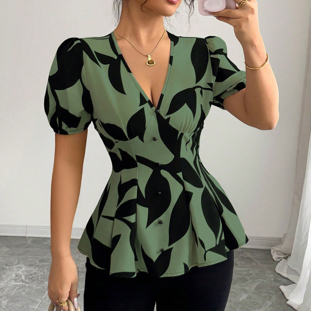 Womens Printed Shirts Summer