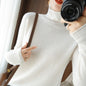 Women's Wool Solid Color Sweater Knitted Bottoming Shirt