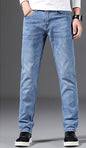 Slim Fit Elastic Jeans Men