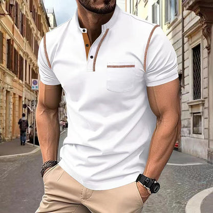 Mens Polo Shirt Casual Breathable Fashion Top
