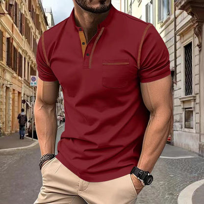 Mens Polo Shirt Casual Breathable Fashion Top