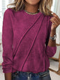 Womens Long Sleeve Pullover T-Shirt