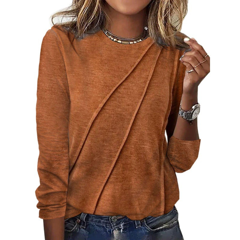 Womens Long Sleeve Pullover T-Shirt