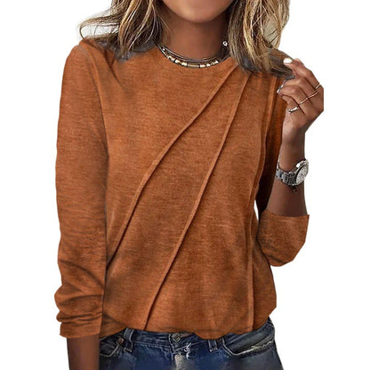 Womens Long Sleeve Pullover T-Shirt