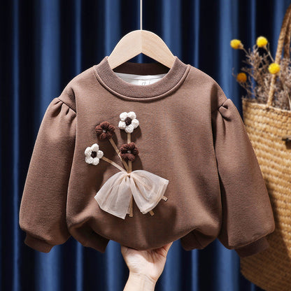 Girls Fleece Sweater Top