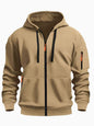 Mens Zipper Hooded Sweatshirt