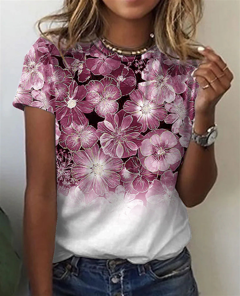 Womens 3D Printed T Shirt