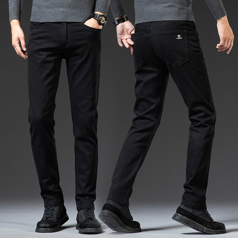 Slim Fit Elastic Jeans Men