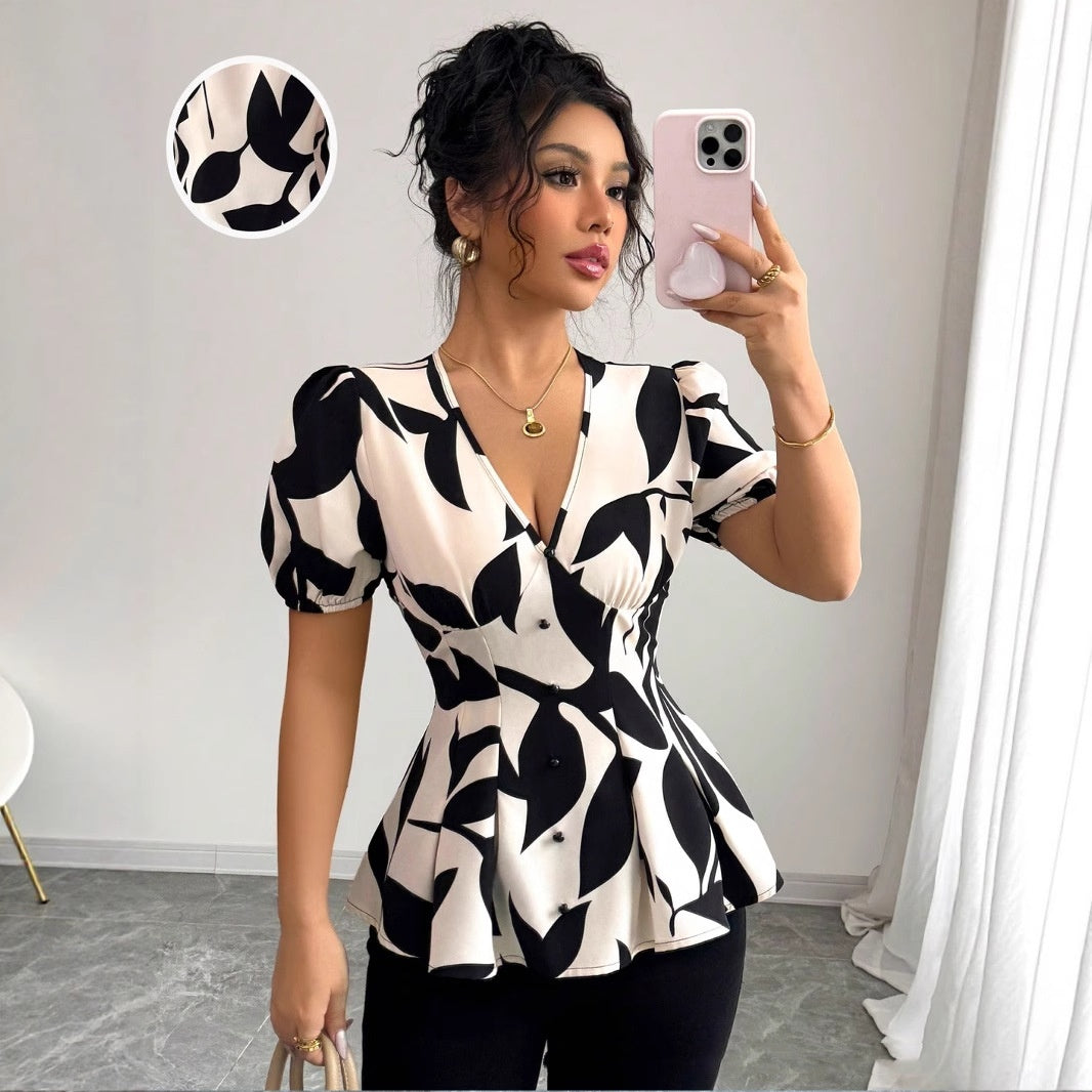 Womens Printed Shirts Summer