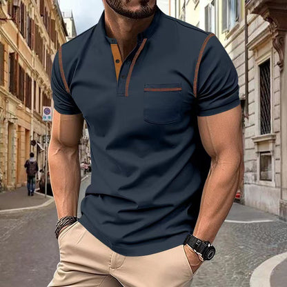 Mens Polo Shirt Casual Breathable Fashion Top