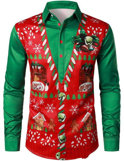 Mens Printed Casual Shirt