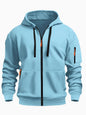 Mens Zipper Hooded Sweatshirt