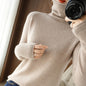 Women's Wool Solid Color Sweater Knitted Bottoming Shirt