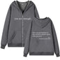Plus Size Zipper Hoodie