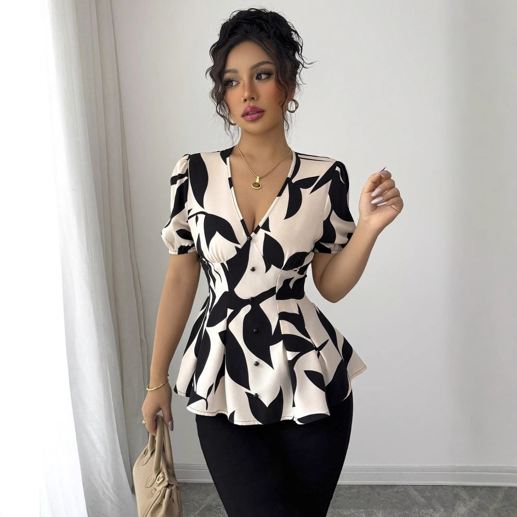 Womens Printed Shirts Summer