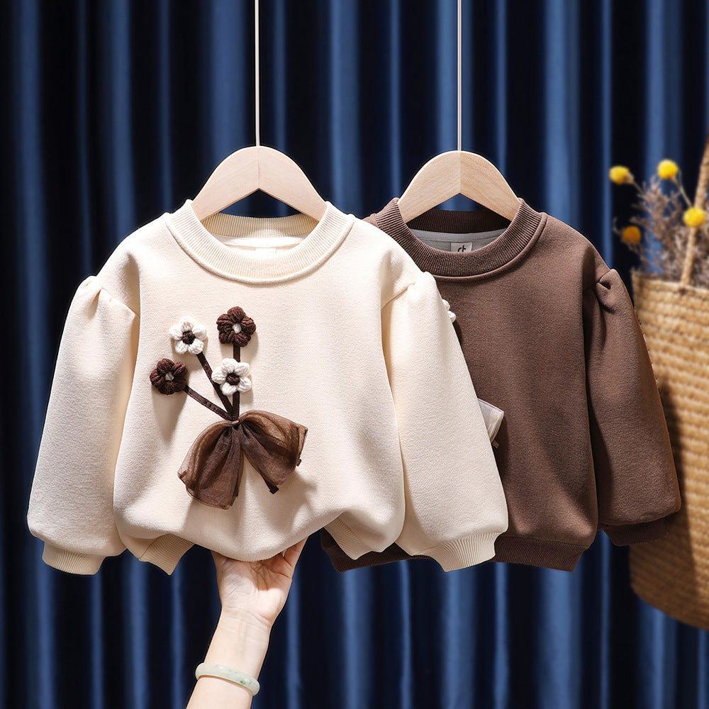 Girls Fleece Sweater Top