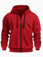 Mens Zipper Hooded Sweatshirt