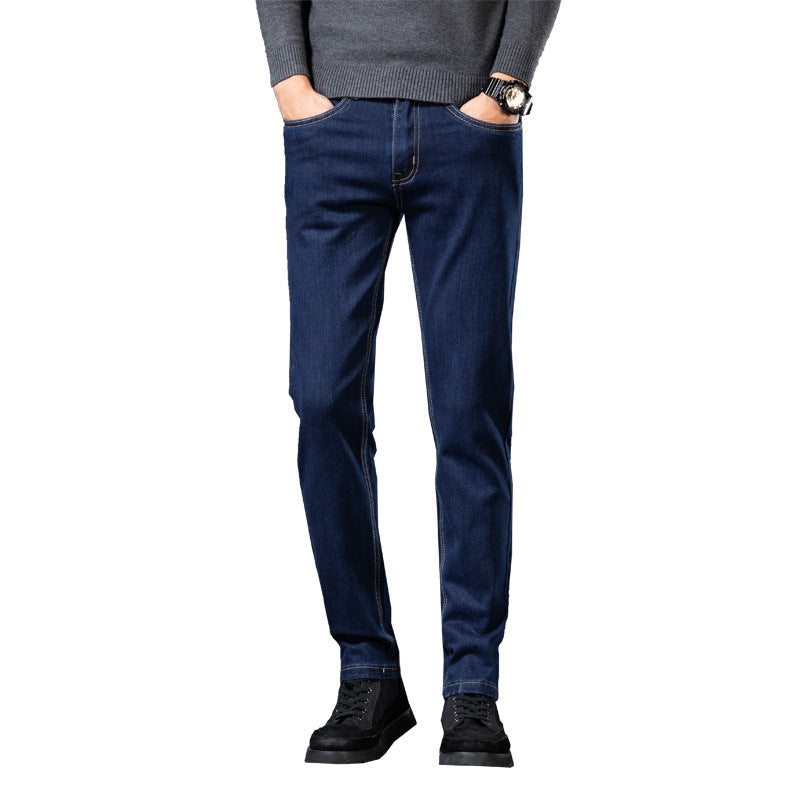 Slim Fit Elastic Jeans Men