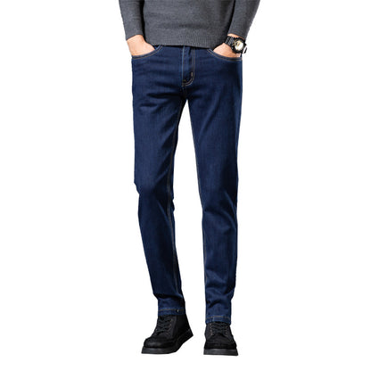 Slim Fit Elastic Jeans Men