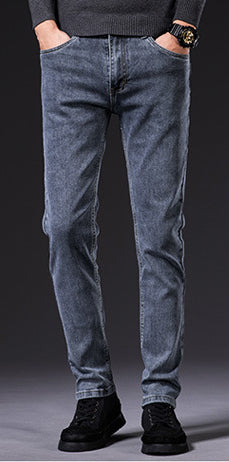 Slim Fit Elastic Jeans Men