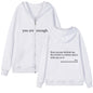Plus Size Zipper Hoodie