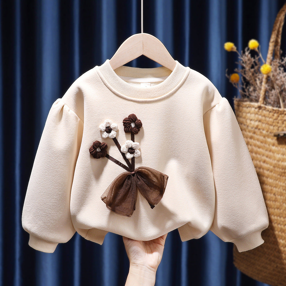 Girls Fleece Sweater Top