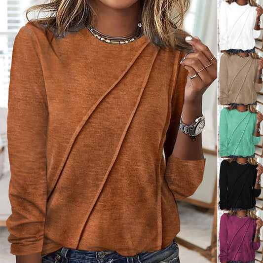 Womens Long Sleeve Pullover T-Shirt