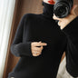 Women's Wool Solid Color Sweater Knitted Bottoming Shirt