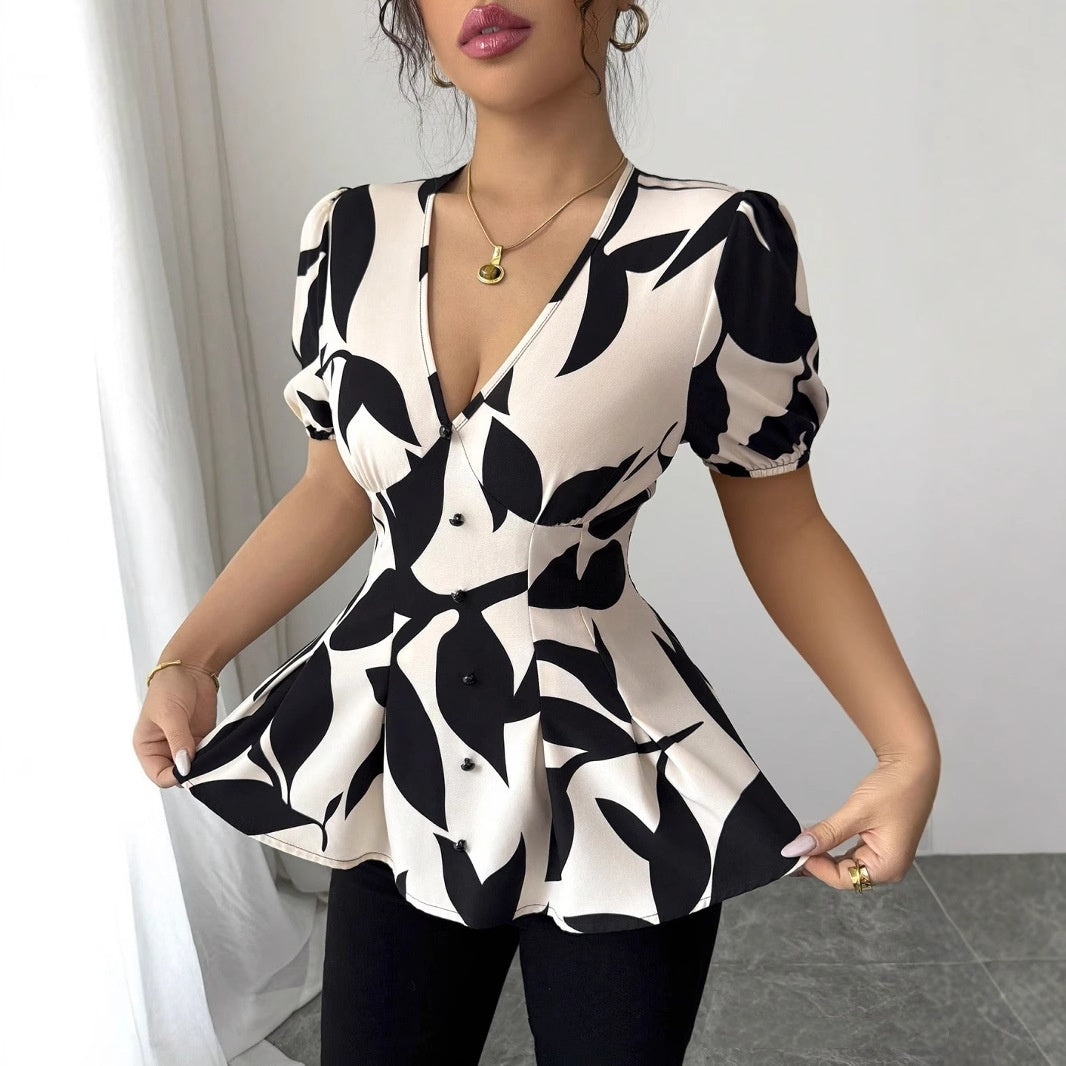 Womens Printed Shirts Summer