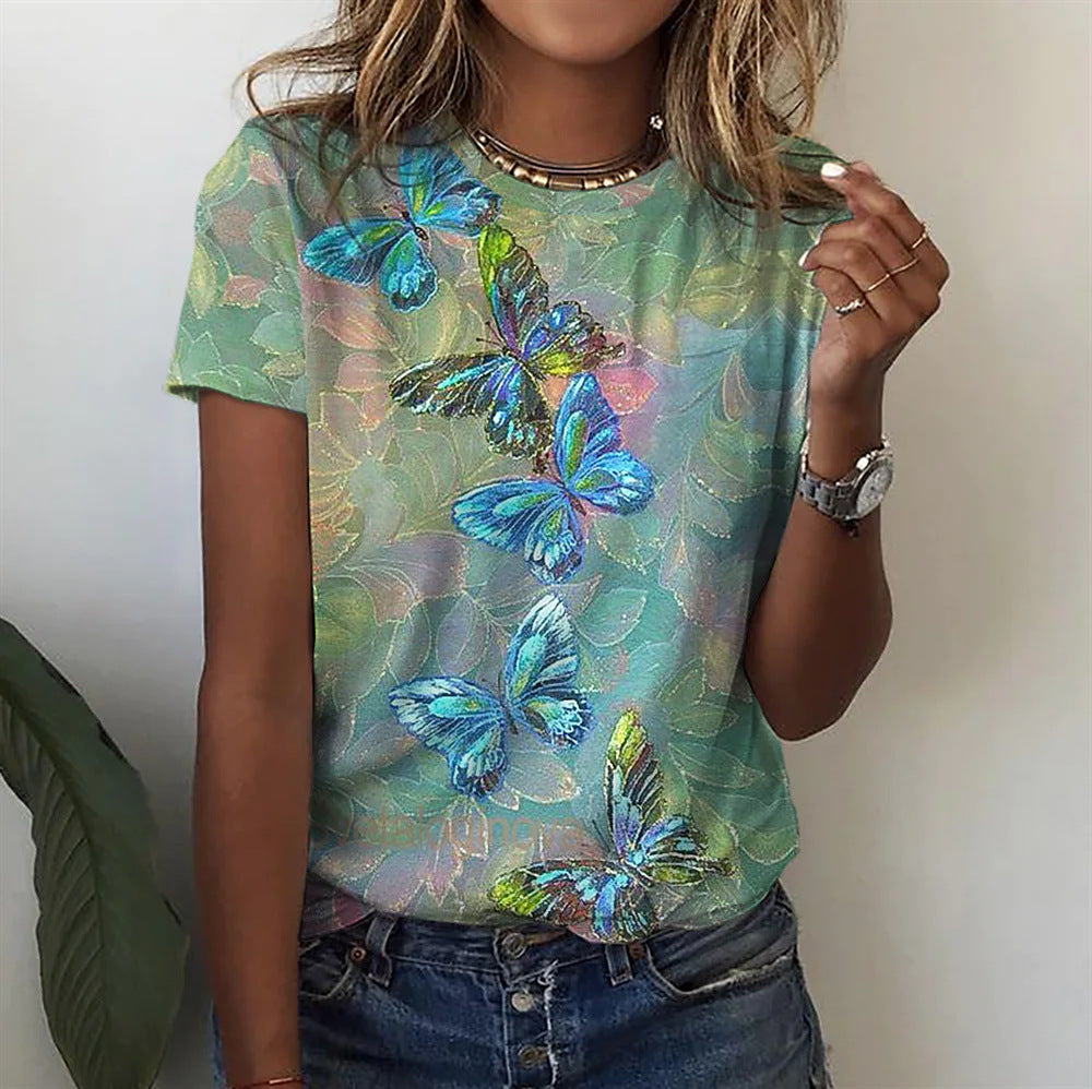 Womens 3D Printed T Shirt