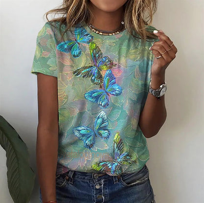 Womens 3D Printed T Shirt