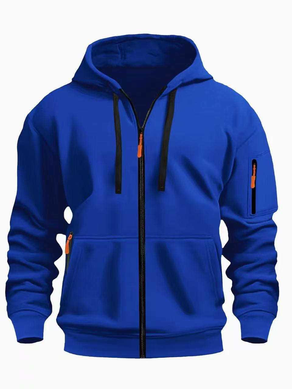 Mens Zipper Hooded Sweatshirt